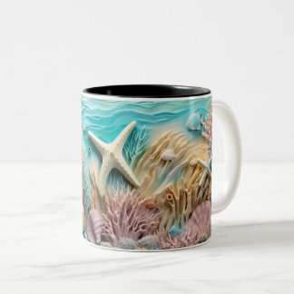 Tasse 2 Couleurs Under the sea Mug, Ocean Vibes Dr Two-Tone Coffee Mug