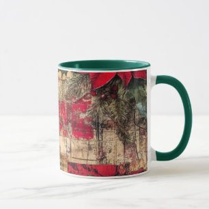 Tasse Christmas Collage Junk Journal Var22 Mug