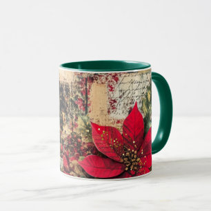 Tasse Christmas Collage Junk Journal Var23 Mug