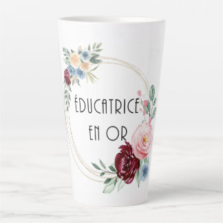 Tasse de café éducatrice en or latte mug
