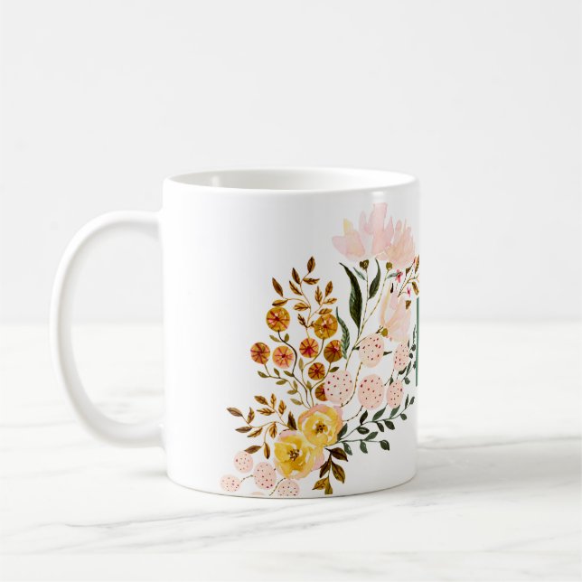 Tasse fleurs coffee mug (Left)