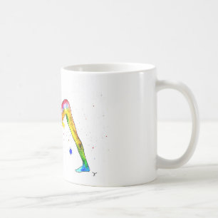 Tasse im Yoga-Aquarell-Design Coffee Mug
