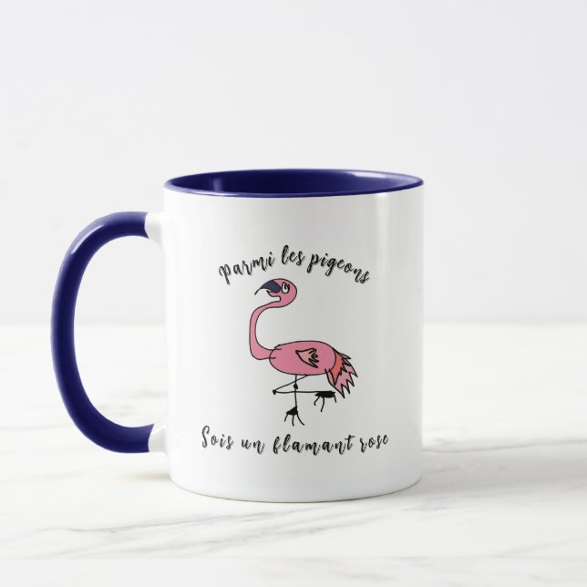 Tasse motivation - Sois un flamant rose Mug (Left)