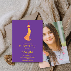 Tassel Photo 2025 Graduation Party Mini Invitation