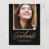 Tassel Pride Graduation Announcement Postcard