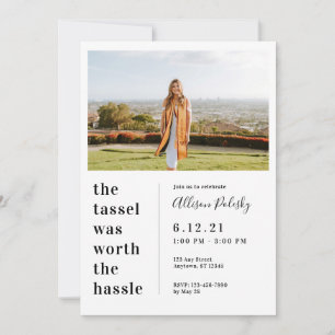 Tassel was Worth the Hassle Graduation Class 2024  Invitation