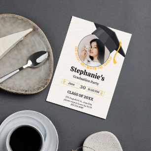 Tassel Was Worth the Hassle Photo Collage Invitation