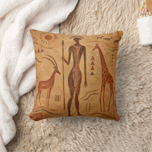 Tassili n'Ajjer Ancient Rock Art Cushion