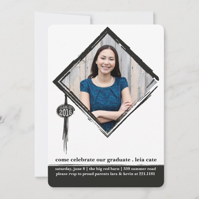 Tassle Graduation Invitation (Front)