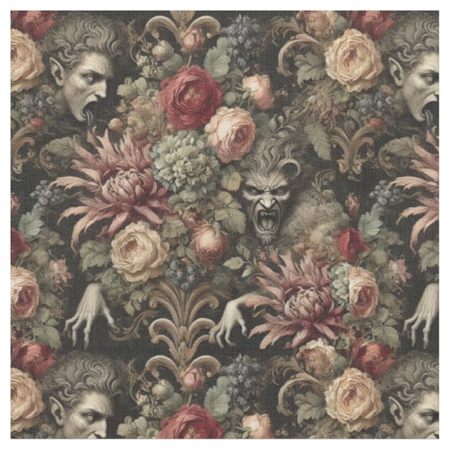 Taste Like Baroque – Gothic Classic Tile Fabric (Close Up)