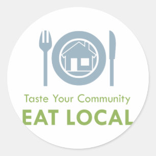 Taste Local Classic Round Sticker
