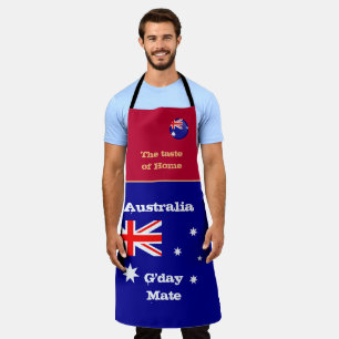 Taste of Home & Australian Flag /Australia Cooking Apron