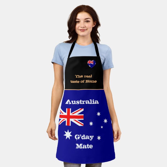 Taste of Home & Australian Flag /Australia Cooking Apron (Worn)