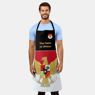 Taste of Home & Indonesian Flag Indonesia /Cooking Apron