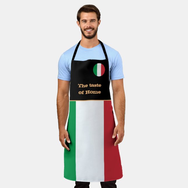 Taste of Home & Italian Flag, Italy /Cooking Apron (Worn)