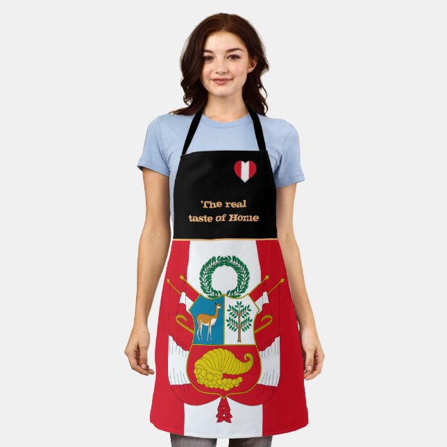 Taste of Home & Peruvian Flag, Peru /Cooking Apron (Worn)