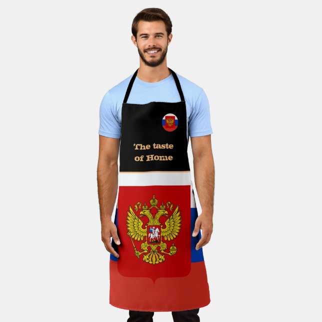 Taste of Home & Russian Flag, Russia /Cooking Apron (Worn)