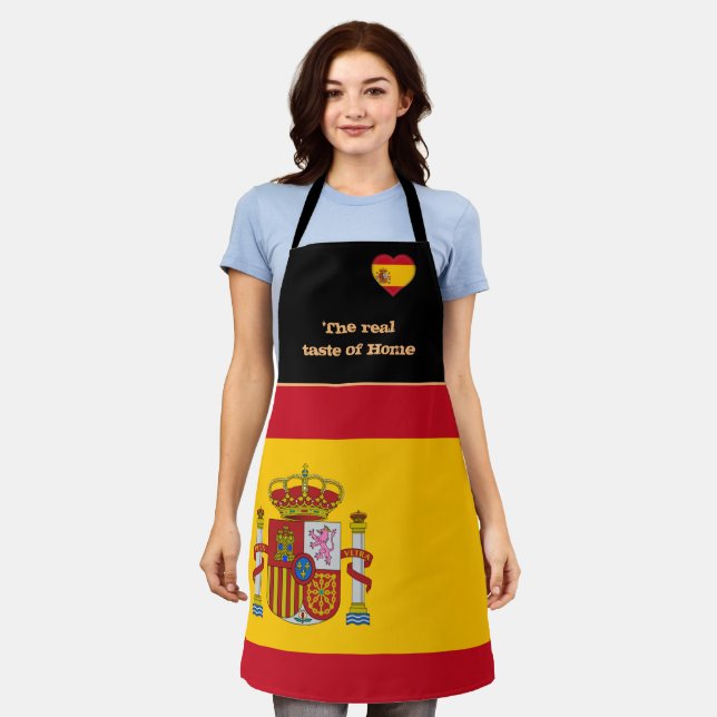 Taste of Home, Spanish Flag, Spain /España Cooking Apron (Worn)
