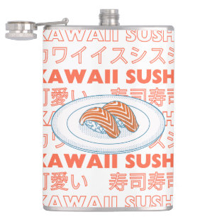 Taste of Japan Text & Sushi Hip Flask