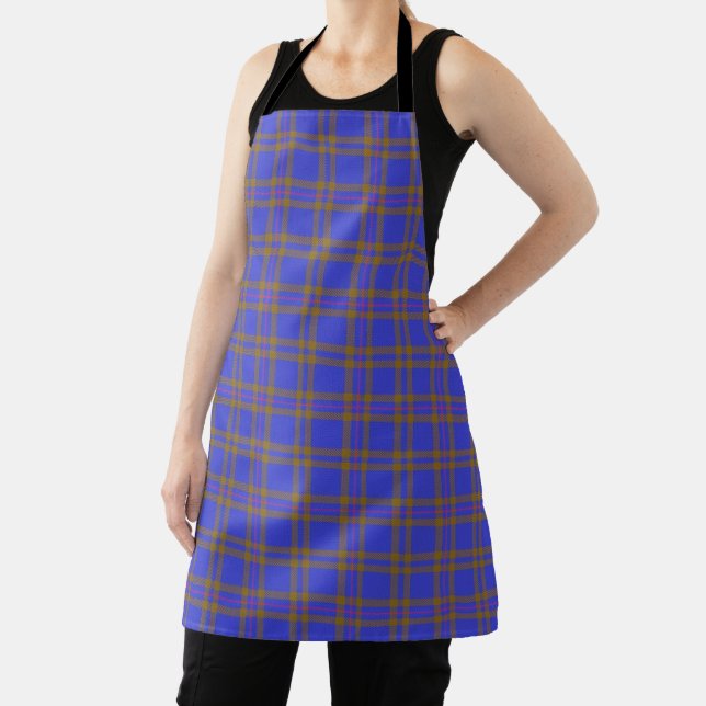 Taste of Scotland Clan Elliot Tartan Plaid Apron (Insitu)