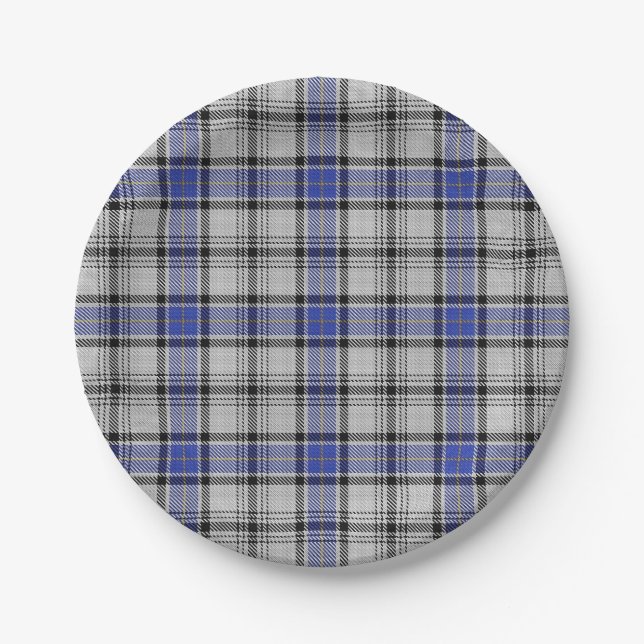 Taste of Scotland Clan Hannay Tartan Plaid Paper Plate (Front)