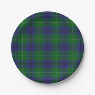 Taste of Scotland Clan Oliphant Tartan Plaid Paper Plate