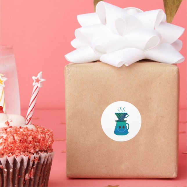 taste the experience  classic round sticker (Party)