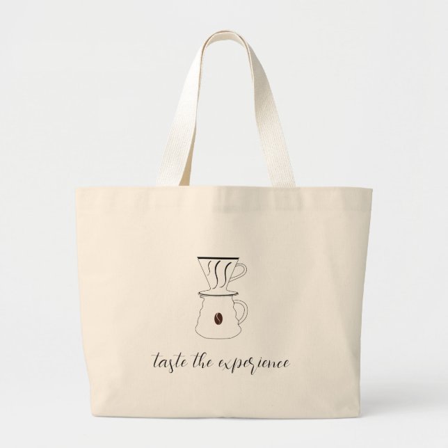 taste the experience large tote bag (Front)