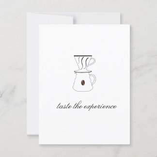 taste the experience postcard