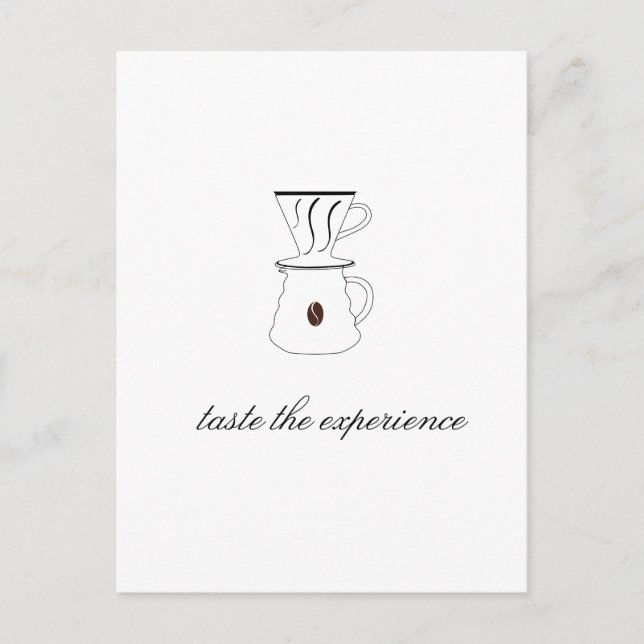 taste the experience postcard (Front)