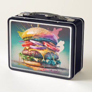 Taste the Rainbow: Bursting Burger Lunch Box