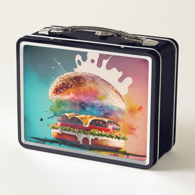 Taste the Rainbow: Bursting Burger Lunch Box (Back)