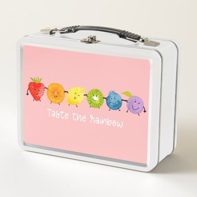 Taste the Rainbow Metal Lunch Box (Front)