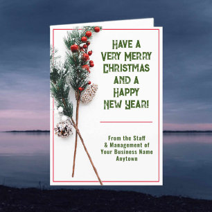 Tasteful and Stylish Company Christmas Card