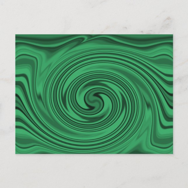 Tasteful Black Monochrome Blurred Spiral Effect Postcard (Front)