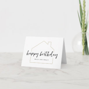 Tasteful Happy Birthday Realty Card