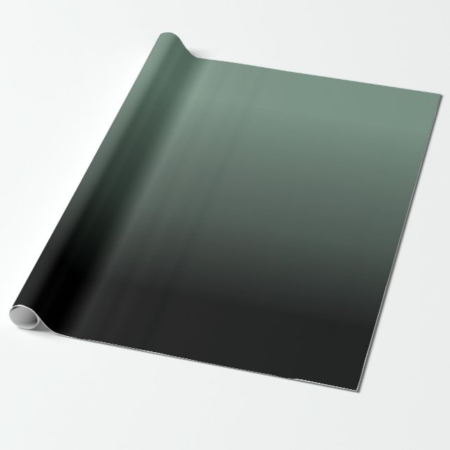 Tasteful Monochrome Flat Shading Wrapping Paper (Unrolled)