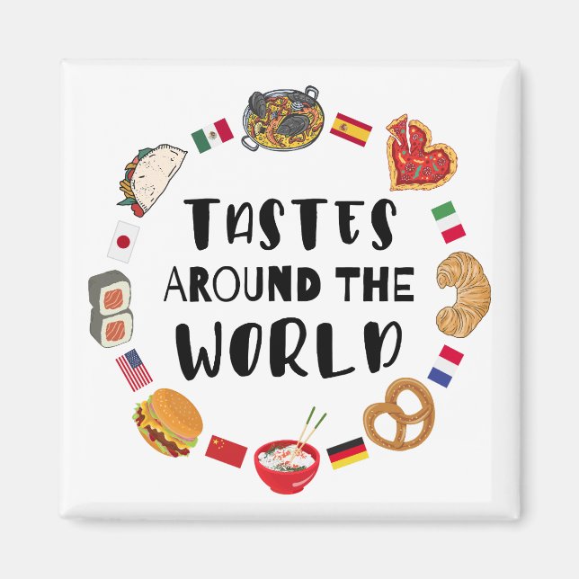 Tastes around the world magnet (Front)
