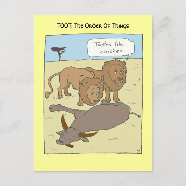 Tastes Like Chicken Postcard (Front)