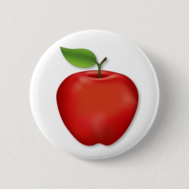 Tastes Like Fall Red  Delicious Apple  6 Cm Round Badge (Front)