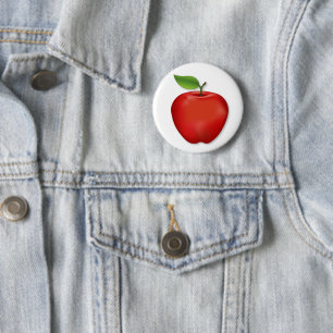 Tastes Like Fall Red Delicious Apple 6 Cm Round Badge