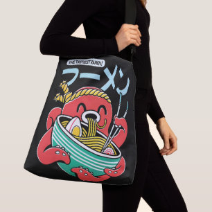 Tastiest Ramen Octopus – Kawaii Japanese Noodle Crossbody Bag