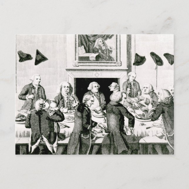 Tasting, 1780 postcard (Front)