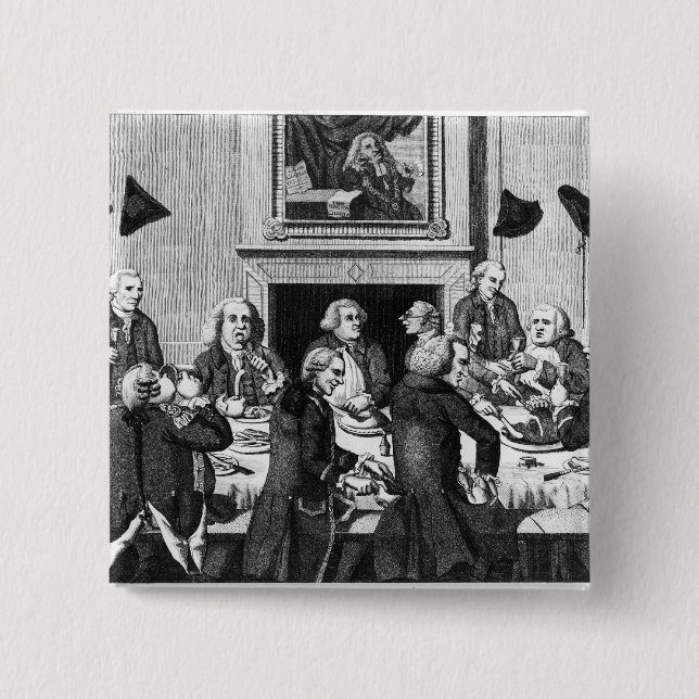 Tasting, 1782 15 cm square badge (Front)