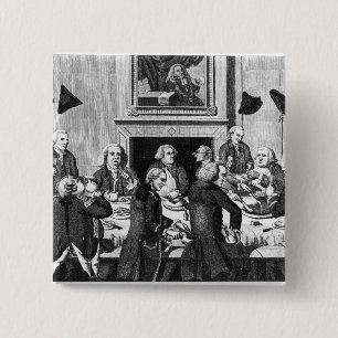 Tasting, 1782 15 cm square badge