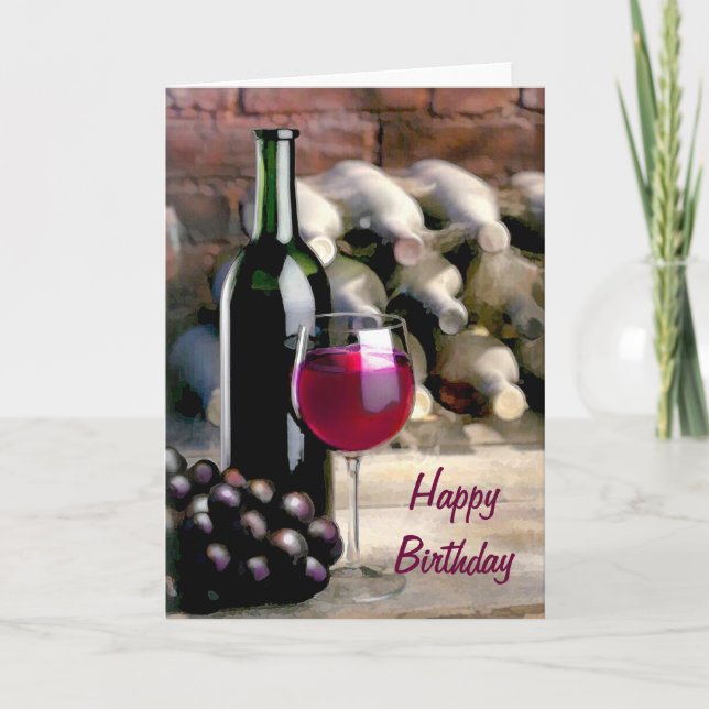 Tasting Time Birthday Card (Front)