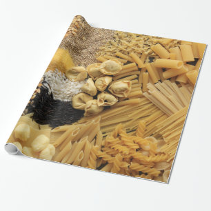 Tasty Assortment of Pasta and Grains for Your Soup Wrapping Paper