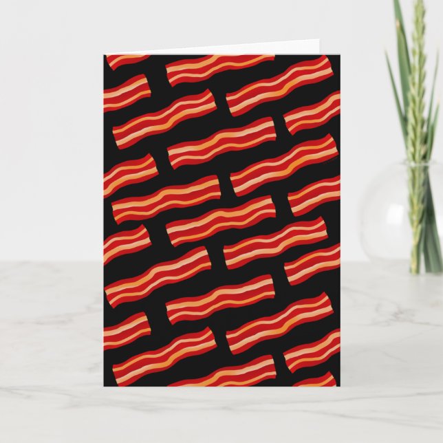 Tasty Bacon Strips Pattern Card (Front)