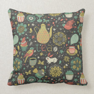 Tasty bright Tea Card Cushion