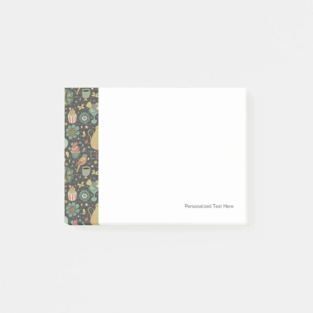 Tasty bright Tea Card Post-it Notes (Front)